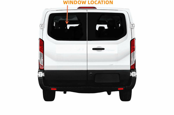 Heated Driver/Left Side Back Window Glass Privacy Replacement for Ford Transit 83.2" Low-Roof Van 2015-2025