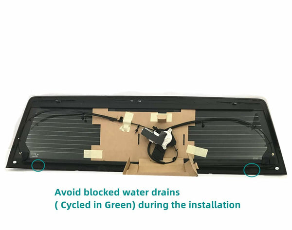 Heated Power Slider Back Window Privacy Glass Motor Included OE Replacement For Ram Pickup 1500 2013-2018 / 1500 Classic 2019-2024 / 2500 3500 4500 5500 2013-2025