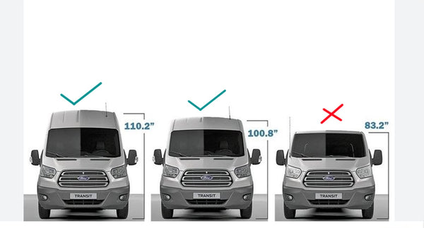 Heated Driver/Left Side Back Window Glass Privacy Replacement for Ford Transit 100.8" Mid-Roof 110.2" High-Roof Van 2015-2026