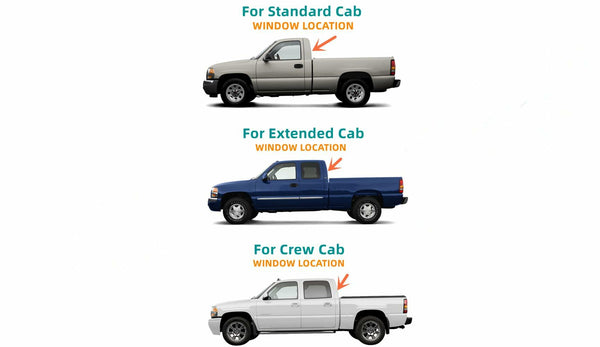 Stationary Non-Heated Back Window Back Glass Replacement for GMC Sierra / Chevrolet Silverado 1500 2007-2013 / 2500 3500 2007-2014