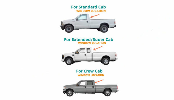 Sliding Back Window Glass Back Slider Replacement For Ford F350 F450 F550 1999-2007 / F250 F650 F750 2000-2007 / F250HD 1999 ( No Gasket )