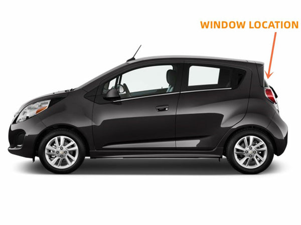 Heated Rear Window Back Glass Replacement for Chevrolet Spark 2013-2015
