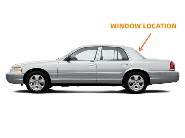 Heated Back Window Glass Replacement For Ford Crown Victoria / Mercury Grand Marquis 2006-2011