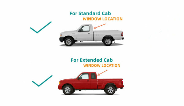 Privacy Stationary Back Window Glass Replacement For Ford Ranger Pickup 1998-2011 / Mazda Pickup B2300, B2500, B3000, B4000 Pickup 1998-2010