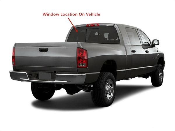 Power Slider Back Sliding Window Glass Replacement For Dodge Ram 1500 2006-2008 / 2500, 3500, 4500, 5500, 2006-2009 / Sterling Trucks Bullet 4 Door Pickup 2008-2009