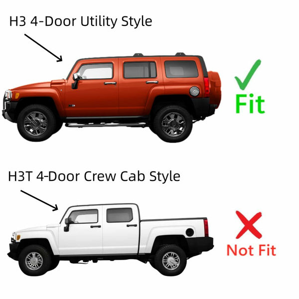 Heated Back Window Glass Privacy Replacement for Hummer H3 4 Door Utility 2006-2010