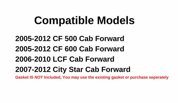 Heated Back Window Glass Only Replacement For Ford LCF 2006-2010, International Harvester/Navistar CF500 CF600 CityStar 2005-2012