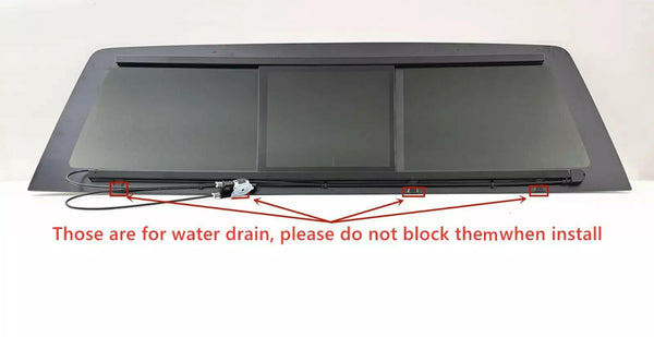 Power Slider Back Sliding Window Glass Replacement for GMC Sierra & Cherolet Silverado 1500 2011-2013 / 2500 2011-2014 / 3500 2011-2014