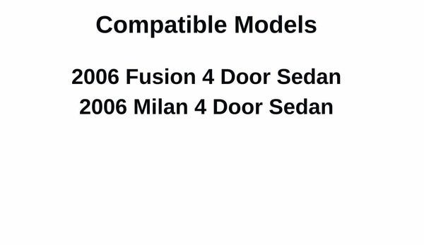 Heated Back Window Rear Glass Replacement for Mercury Milan / Ford Fusion 4 Door Sedan 2006