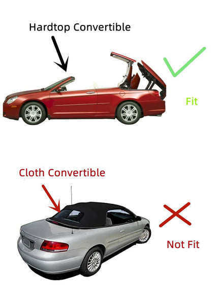 K&L Heated Rear Glass Window for Chrysler Sebring 2 Door Hard Top Convertible 2001-2006 (Not for Cloth Top)