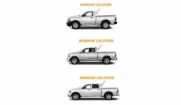 Back Window Glass Privacy Stationary Replacement For Ram 1500 Pickup 2019-2024 ( Not fit Ram 1500 Classic )