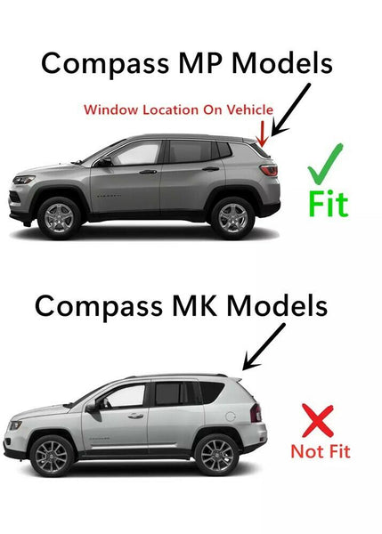Back Liftgate Rear Window Privacy Glass Replacement For Jeep Compass MP 2017-2025