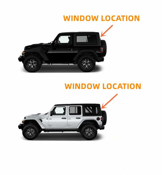 Heated Back Window Rear Liftgate Glass Privacy Replacement For Jeep Wrangler 2018-2025