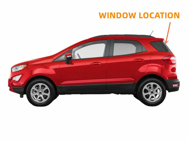 Heated Back Glass Rear Liftgate Window W/Antenna-Style Privacy Replacement For Ford EcoSport 2018-2023