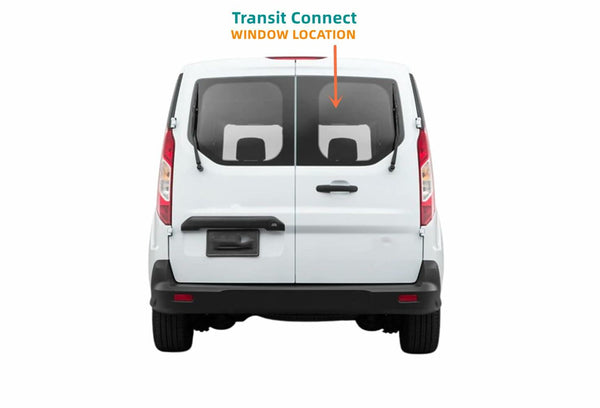 Passenger/Right Side Back Window Glass Non-Heated Replacement For Ford Transit Connect PV Van 2014-2023