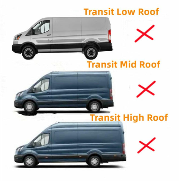 Driver/Left Side Back Window Glass Non-Heated Replacement For Ford Transit Connect PV Van 2014-2023