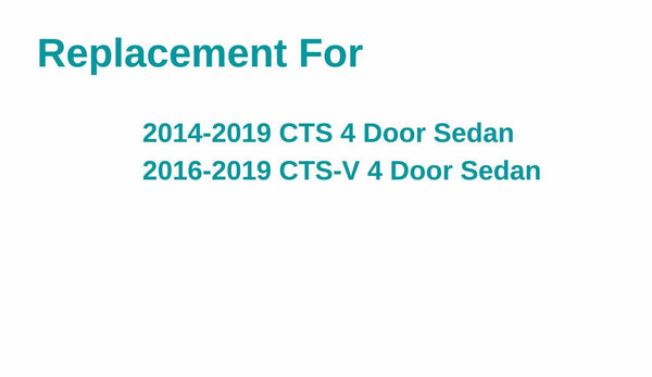 Heated Back Window Glass Replacement for Cadillac CTS 2014-2019 / CTS-V 4 Door Sedan 2016-2019