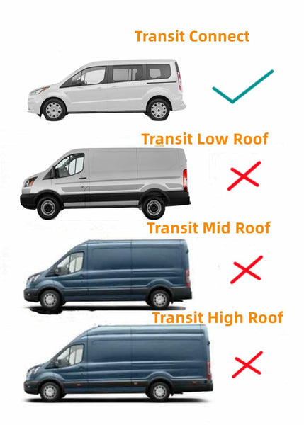 Driver/Left Side Back Window Glass Clear Color Replacement for Ford Transit Connect 2014-2023