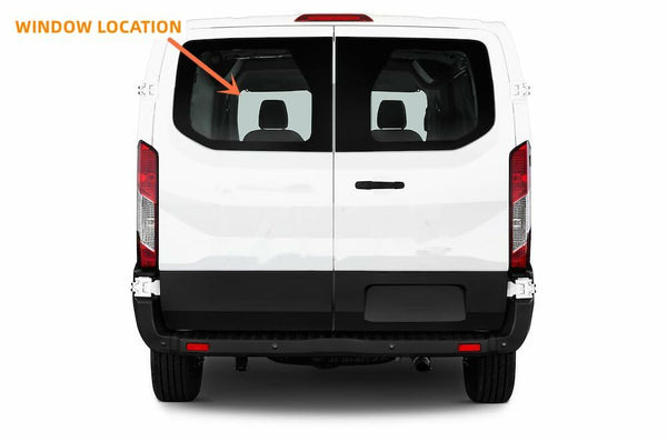 Driver/Left Side Back Window Glass Clear Replacement for Ford Transit 83.2" Low Roof Van 2015-2025