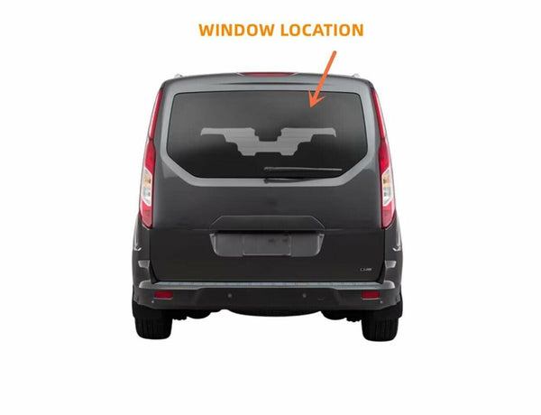 Heated Back Window Glass With Wiper Hole Replacement For Ford Transit Connect PV Van 2014-2023