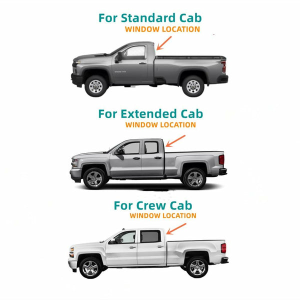 Stationary Back Window Glass Replacement For Chevrolet Silverado/GM Sierra 1500 2014-2018 / 1500 LD 2019 / 2500 3500 2015-2019 / 4500 5500 6500 2019-2021