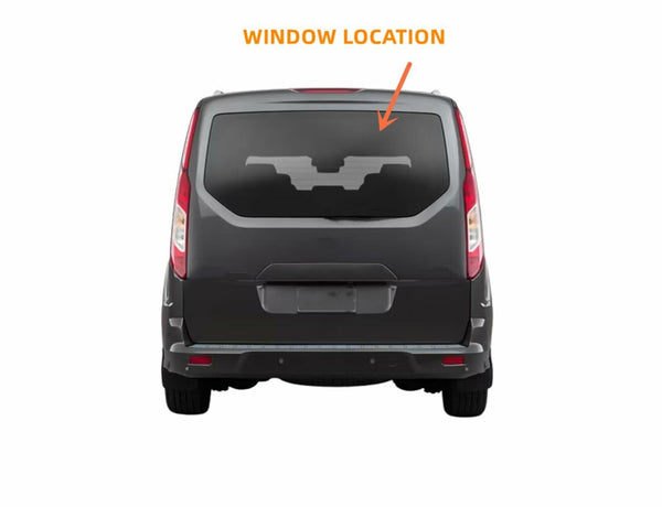 Heated Back Window Glass W/O Wiper Hole Replacement For Ford Transit Connect PV Van 2014-2023