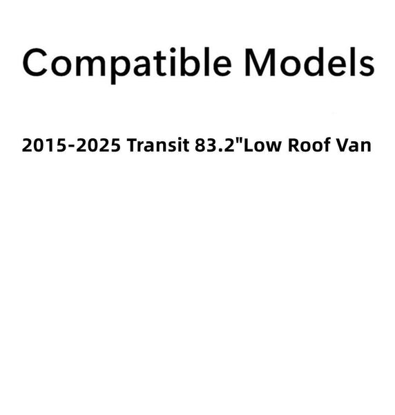 Driver/Left Side Back Window Glass Heated Replacement for Ford Transit 83.2" Low-Roof Van 2015-2025 (Not fit Mid-Roof / High-Roof van /Transit Connect )