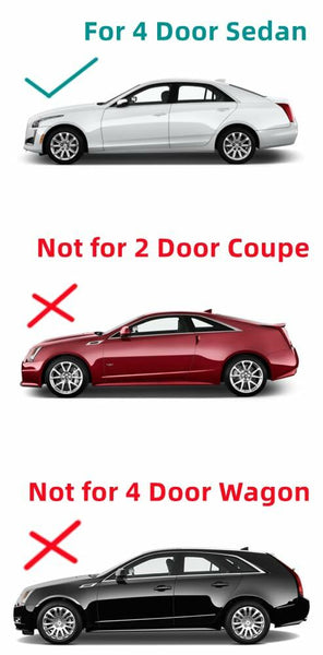 Heated Back Window Glass Replacement for Cadillac CTS 2014-2019 / CTS-V 4 Door Sedan 2016-2019
