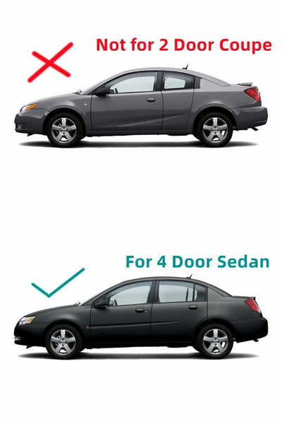 Heated Back Glass Rear Window Replacement for Saturn Ion 4 Door Sedan 2003-2007