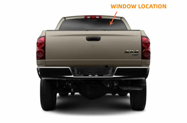 Non-Heated Stationary Back Window Back Glass Replacement for Dodge Ram 2002-2008 1500 / 2003-2009 2500 3500 / 2006-2009 4500 5500 / 2010 3500Cab/Chs 4500 Cab/Chs 5500Cab/Chs