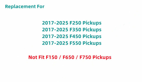 Stationary Back Window Back Glass Privacy Replacement for Ford F250 F350 F450 F550 Pickup 2017-2025