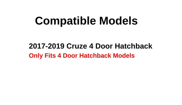 Liftgate Back Window Glass Heated w/ Antenna-Style Replacement for Chevrolet Cruze 4 Door Hatchback 2017-2019