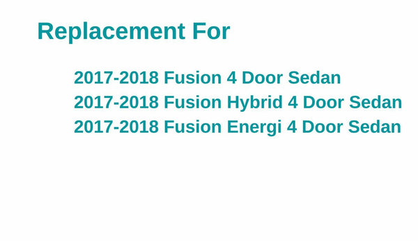 Heated Rear Window Back Glass Replacement For Ford Fusion 2017-2018