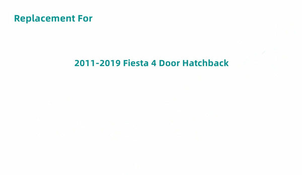 Heated Back Window Glass Replacement For Ford Fiesta 4 Door Hatchback 2011-2019