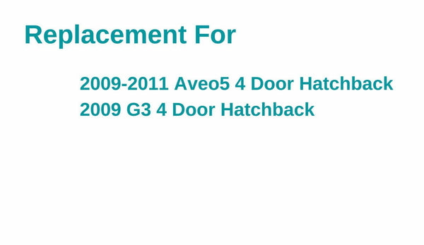 Heated Back Window Rear Glass Replacement for Chevrolet Aveo5 2009-2011 / Pontiac G3 4 Door Hatchback 2009