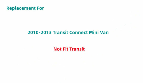 Driver/Left Side Back Window Glass Privacy Replacement for Ford Transit Connect 2010-2013