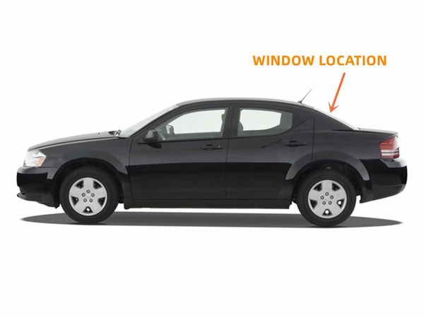 Heated Back Window Glass Replacement for Dodge Avenger 4 Door Sedan 2009-2014