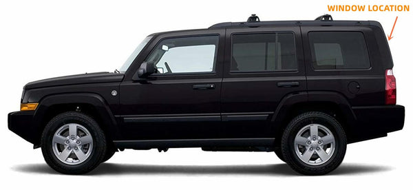 Heated W/ Hardware Back Liftgate Window Back Glass Replacement for Jeep Commander 2006-2011