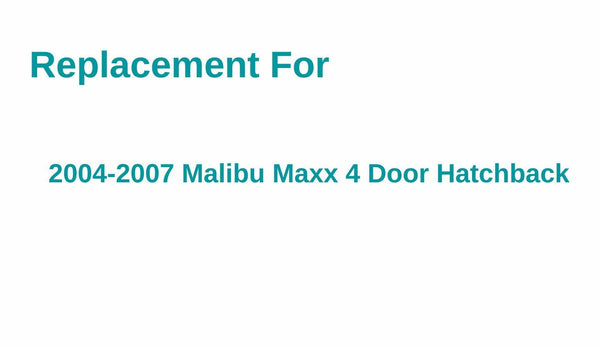 Heated Back Window Glass Replacement For Malibu Maxx 4 Door Hatchback 2004-2007