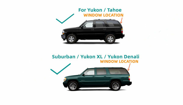 Heated Back Liftgate Window Back Glass Replacement for GMC Yukon / Yukon XL / Yukon Denali & Chevrolet Tahoe / Suburban 2005-2006