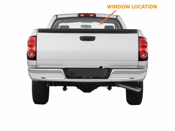 Stationary Non-Heated Back Window Glass Replacement for Dodge Ram 2002-2008 1500 / 2003-2009 2500 3500 / 2006-2009 4500 5500 / 2010 3500Cab/Chs 4500 Cab/Chs 5500Cab/Chs