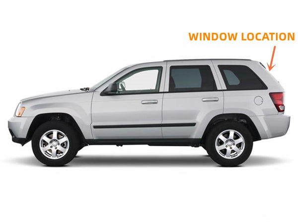 Heated Back Liftgate Window Rear Privacy Glass Replacement For Jeep Grand Cherokee 2005-2010