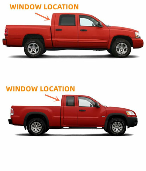 Heated Back Window Glass Stationary Replacement For Dodge Dakota 2005-2010 / Mitsubishi Raider Pickup 2006-2010 / Ram Dakota 2011