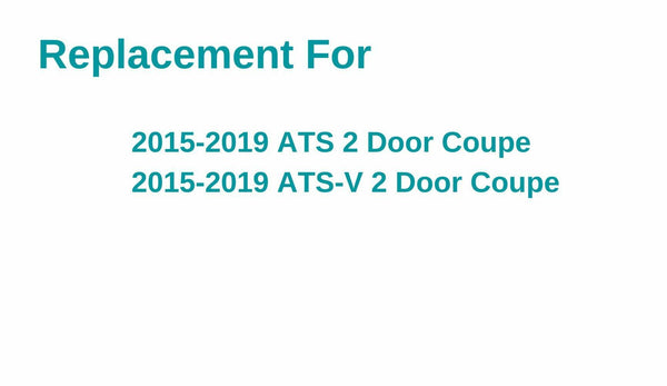 Heated Rear Window Back Glass Replacement for Cadillac ATS / ATS-V 2 Door Coupe 2015-2019