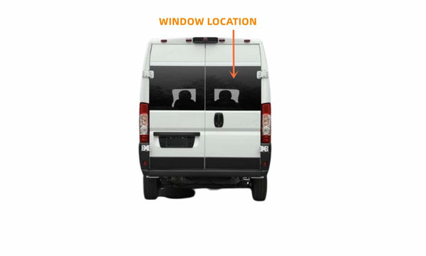 Passenger/Right Side Stationary Back Window Glass Privacy Replacement For Ram Promaster Cargo Van 2014-2025