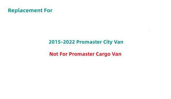 Driver/Left Side Heated W/wiper holeBack Window Glass Replacement For Ram Promaster City Van 2015-2022