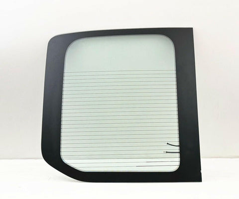 Driver/Left Side Back Window Glass Clear Color Heated Replacement for Ford Transit 100.8" Mid-Roof 110.2" High-Roof Van 2015-2025 (Not fit Low-Roof / Transit Connect)