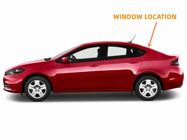 Heated Back Window Glass Replacement for Dodge Dart 4 Door Sedan 2013-2016