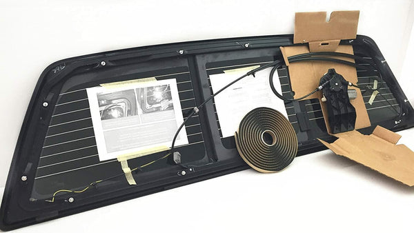 Heated Sliding Back Window Glass Back Power Slider OE Replacement for Ford F150 Pickup 2004-2014