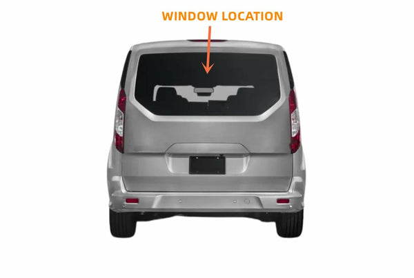 Non-Heated Back Liftgate Window Glass W/O Wiper Hole Replacement For Ford Transit Connect PV Van 2014-2023